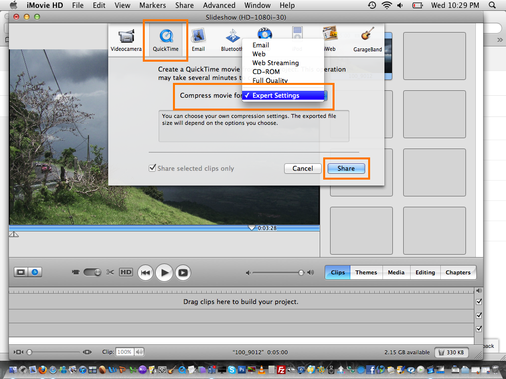 How to make High Quality Videos with iMovie 6 HD rj california