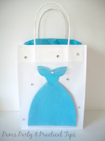 Cinderella party bag with gown 