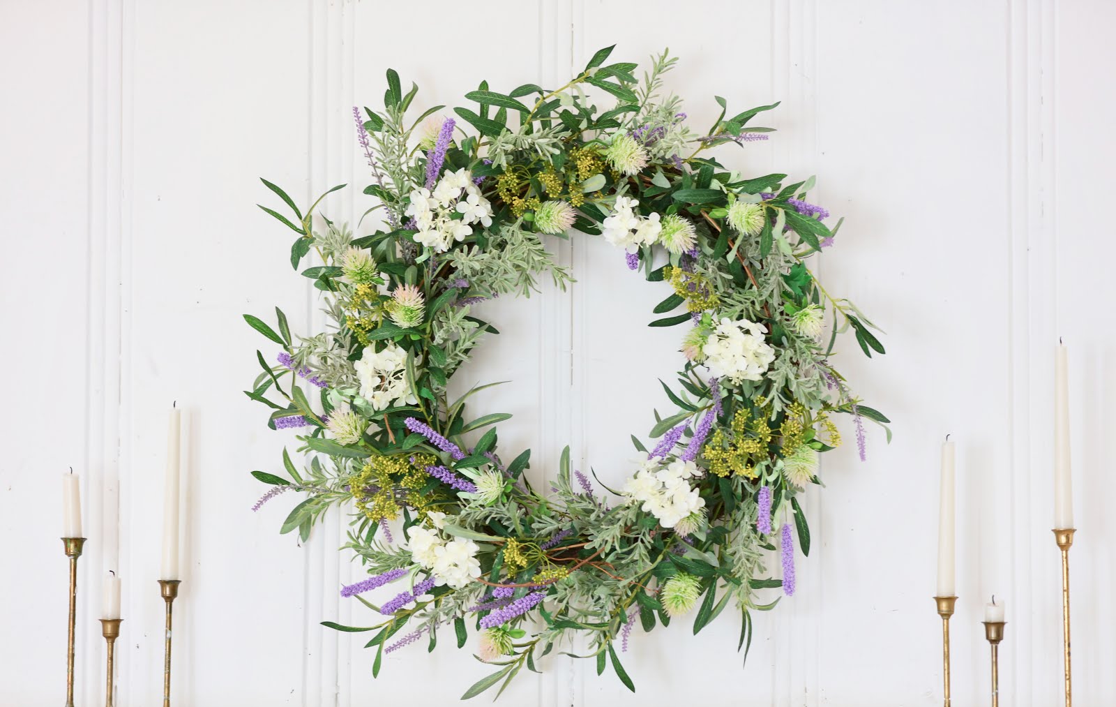 French Market Floral Wreath with Balsam Hill FRENCH COUNTRY COTTAGE