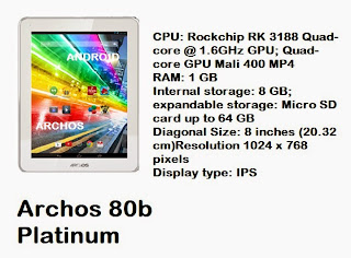 Archos 80b Platinum tablet