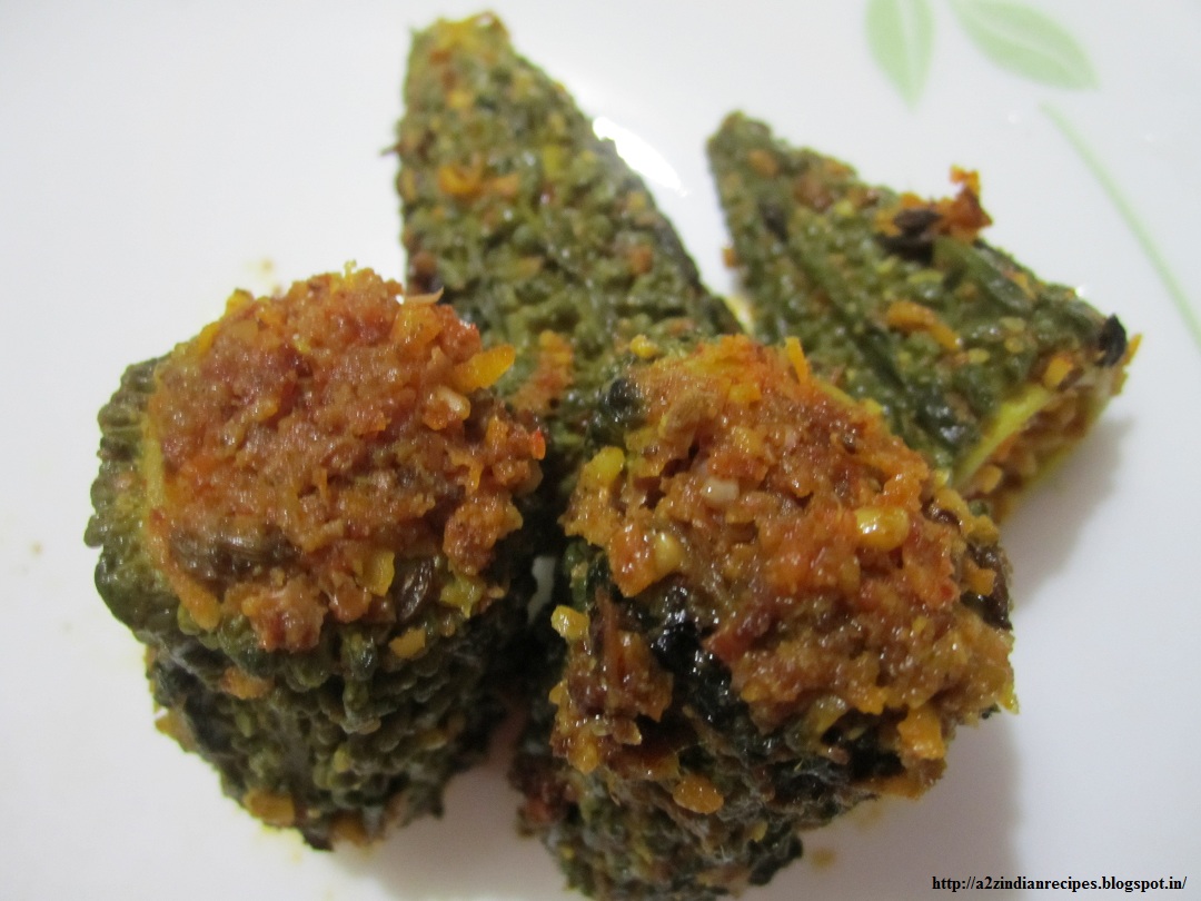 Best Marathi Recipe Stuffed Bittergourd with Coconut