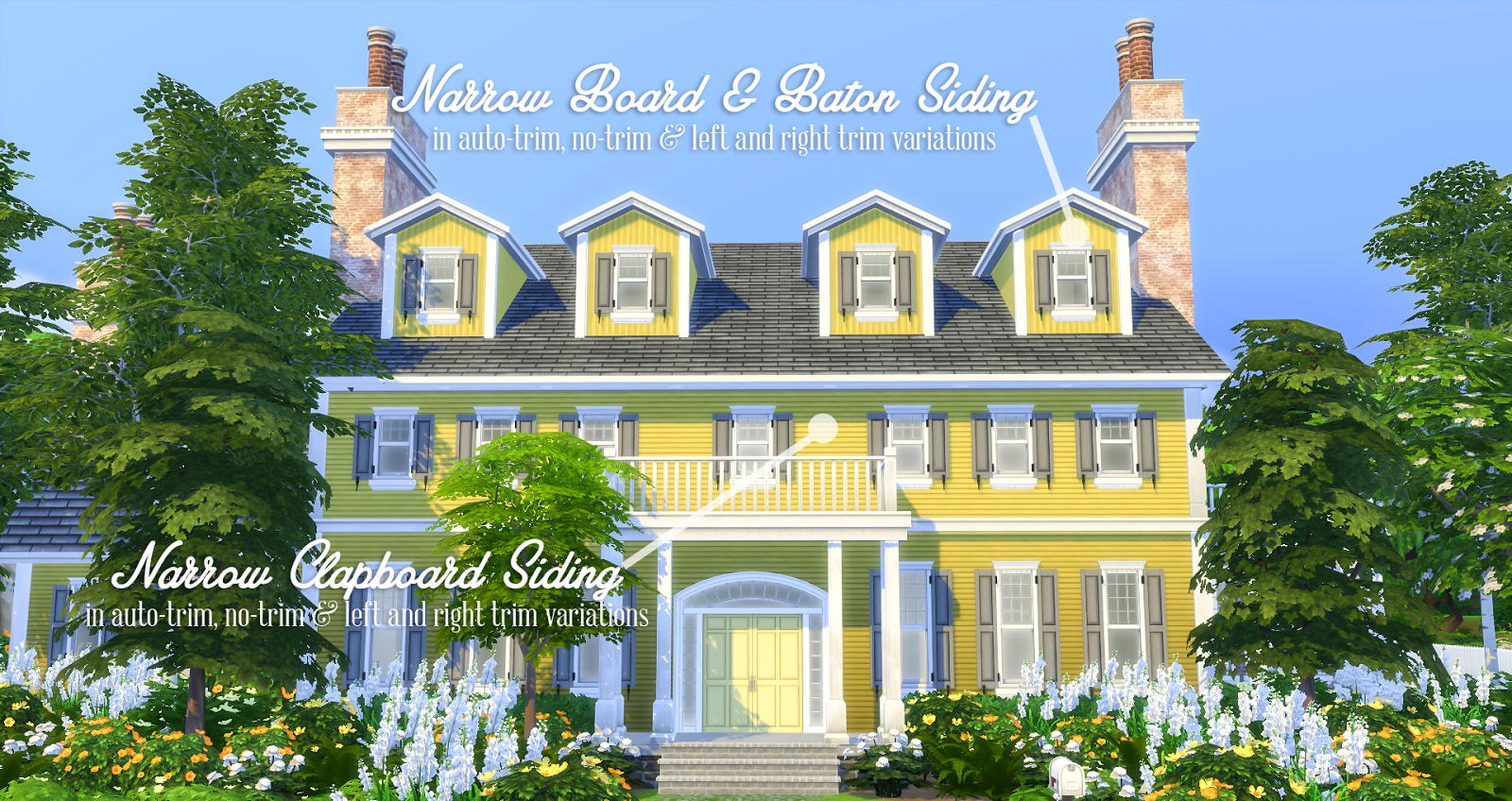 Simsational Designs Simple Siding Wall Set