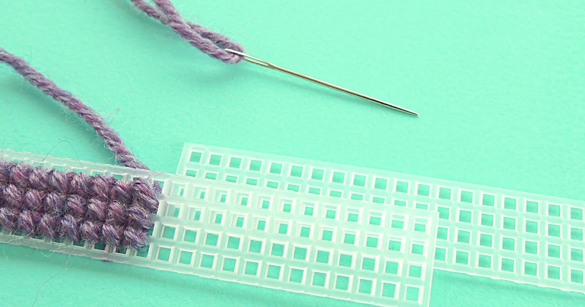 How To Join Two Pieces of Plastic Canvas Together and Finish Raw Edges