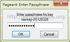 輸入先前產生sshkey時輸入的Key passphrase