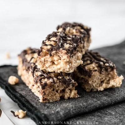 Peanut Butter Rice Krispie Treats are a twist on the classic bar cookie. Peanut Butter Rice Krispie Cookie