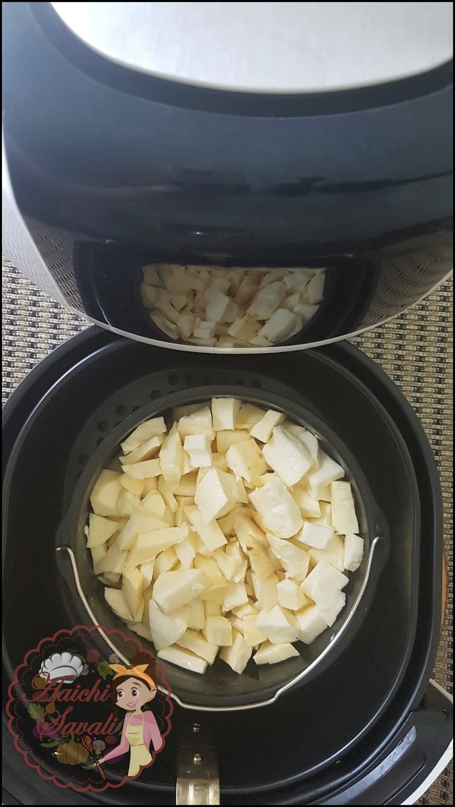 Yam Fry / Suran Fry in Air Fryer Aaichi Savali