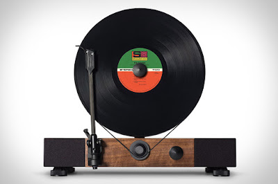 Floating Record Vertical Turntable