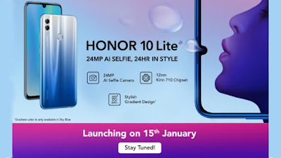 Honor 10 Lite is Launch on 15th January with Kirin 710 Processor