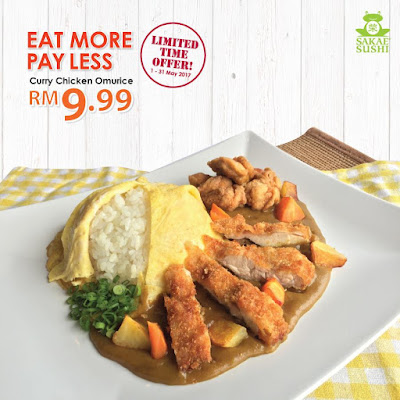 Sakae Sushi Malaysia Curry Chicken Omurice Discount Offer May Promo