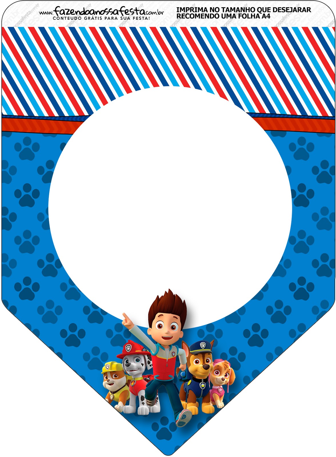 Paw Patrol: Free Party Printables. - Oh My Fiesta! in english