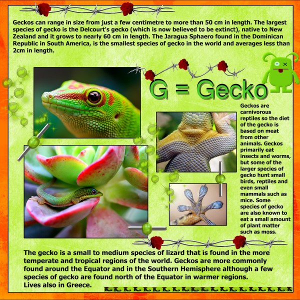 July 2016 - G = Gecko