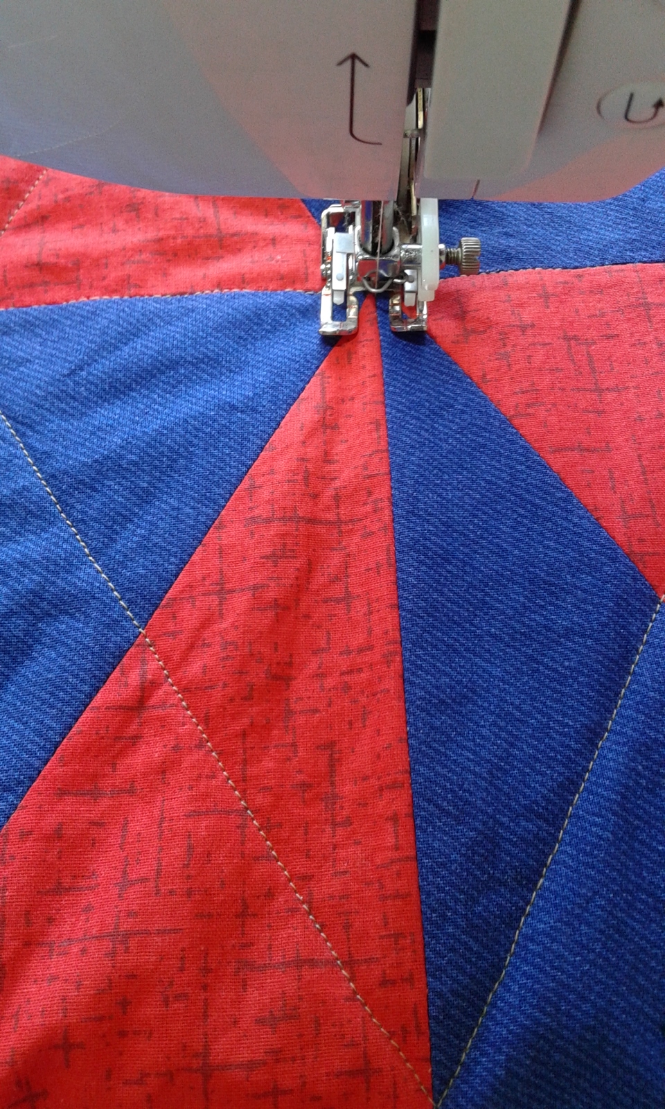 3patchcrafts Quilting with an open toe walking foot