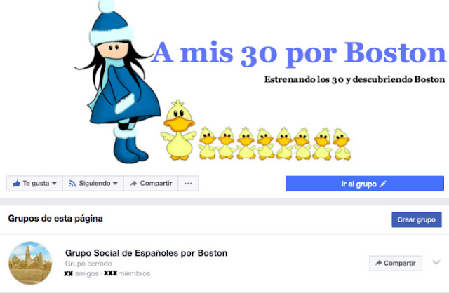 Grupo Social de Españoles por Boston en Facebook