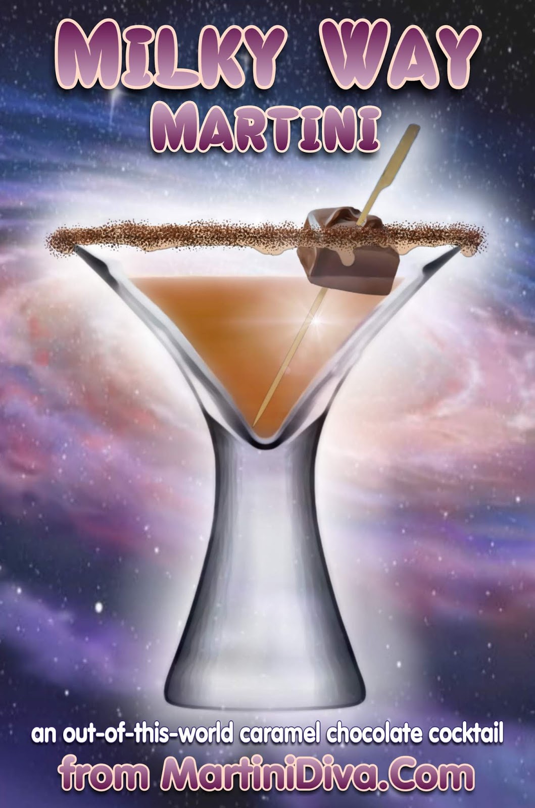 The MARTINI DIVA CANDY BAR MARTINI Milky Way Martini