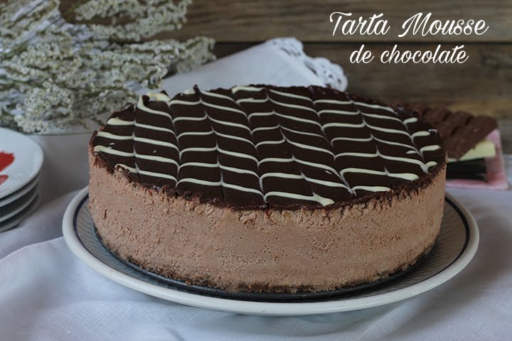 Tarta Mousse Tres Chocolates - Cocinando con las Chachas