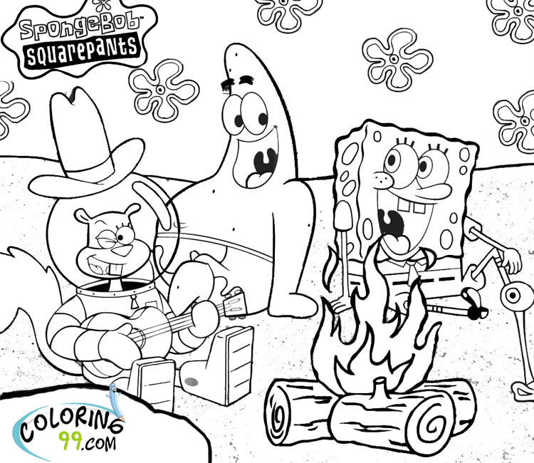 Spongebob Coloring Pages | Team colors