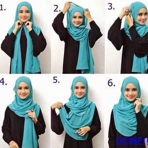 kopi-paste: Tampil Elegan dengan Cara Memakai Hijab Modern untuk Long