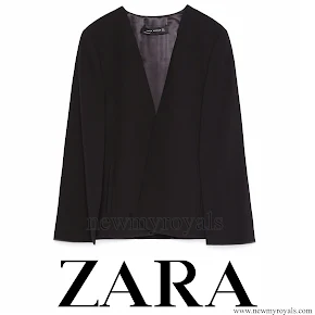 Queen Letizia style ZARA Cape Jacket and HUGO BOSS Taru Trousers