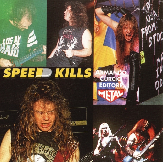 Айдл песни спид ап. Slayer с Venom и Exodus фото 1985 года.