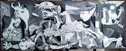 An illustration showing the 1937 painting Guernica by Spanish artist Pablo . guernica