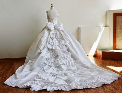 gaun pengantin murah second a line