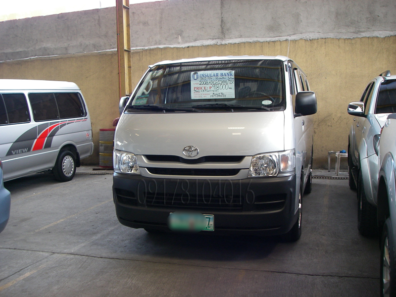 Cars For Sale in the Philippines: 2008 Toyota Hiace Commuter Manual Diesel