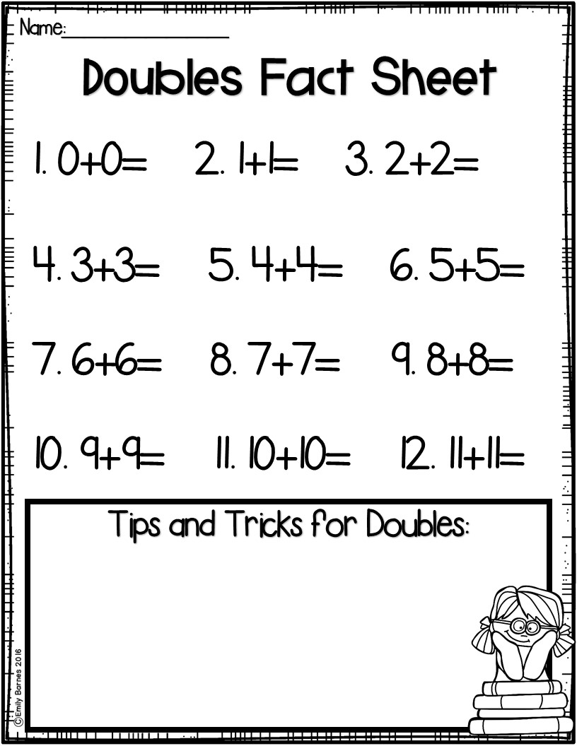 Emily Education: Doubles and Doubles Plus One Activities