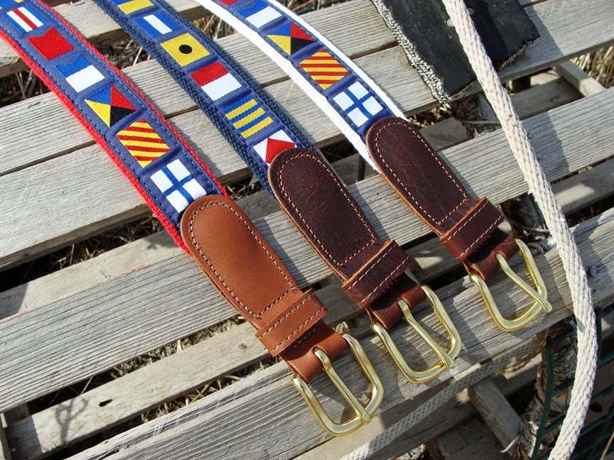 Nautical Belts for Men & Women  at Skipjack