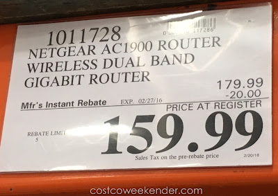 Deal for the Netgear Nighthawk AC1900 Wireless Router at Costco