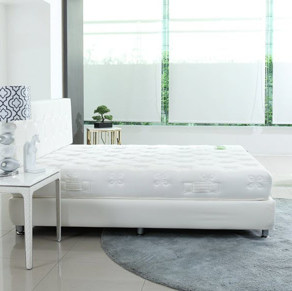 FLESHO I-LATEX Nệm Cao Su Non 6 FT. 183x198x23 cm Màu Trắng