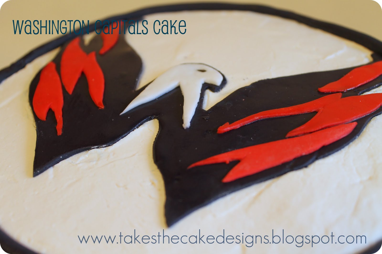 Takes the Cake Washington Capitals Birthday Cake