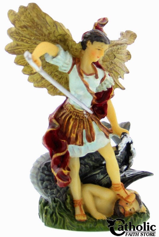Catholic Faith Store St. Michael Statue 3.5”