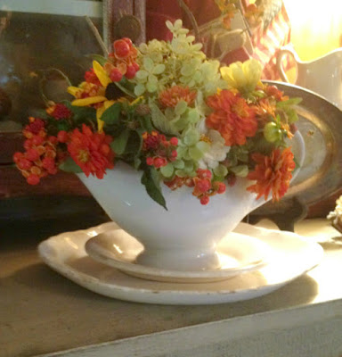 blogging friend, floral arrangements