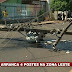 Caminhão enrosca em fios e derruba postes na zona leste de Londrina
