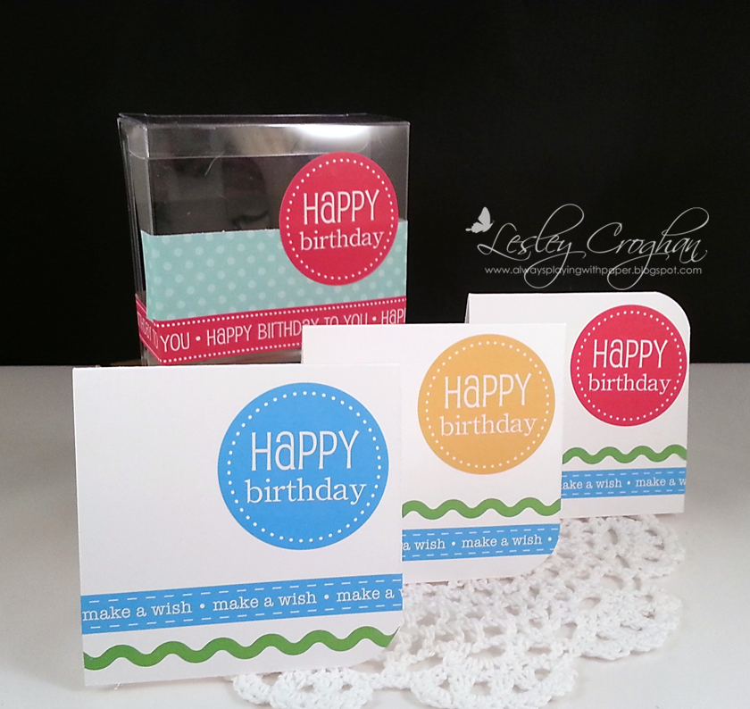 SRM Stickers Blog - Happy Birthday Combo by Lesley - #birthday #stickers #borders #pencils #clear #box 