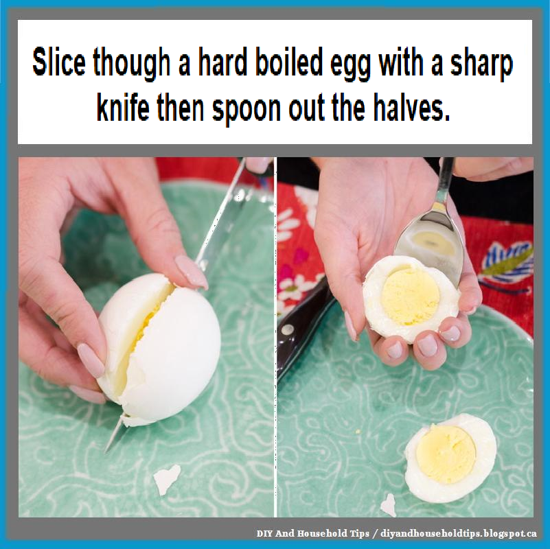 DIY And Household Tips Removing Hard Boiled Egg From The Shell Hack
