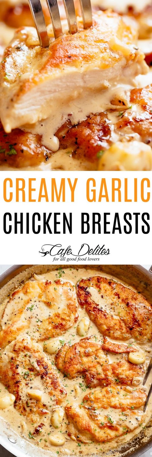 Creamy Garlic Chicken Breasts - Recipe Notes