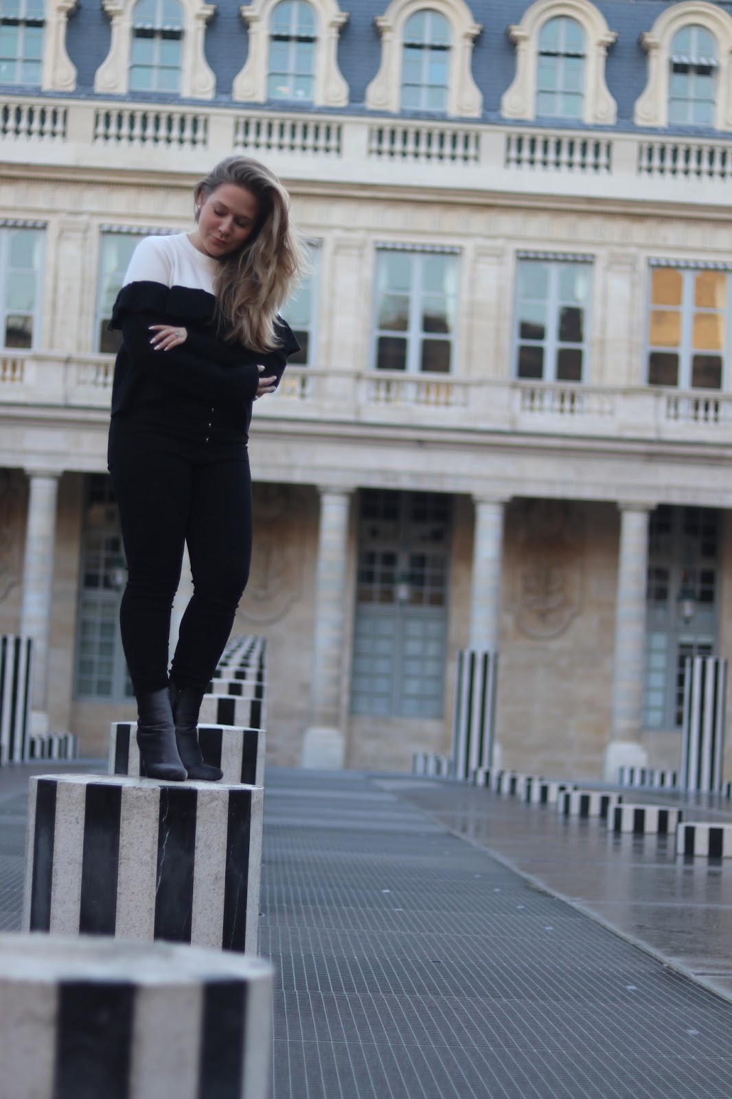 Palais Royal, Black and White pillars Paris, Paris, France, KALANCHOE, Katie Heath