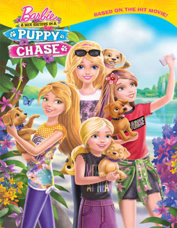 Poster Of Barbie & Her Sisters in a Puppy Chase 2016 Hindi Dual Audio 250MB BluRay 576p ESubs Free Download Watch Online downloadhub.in