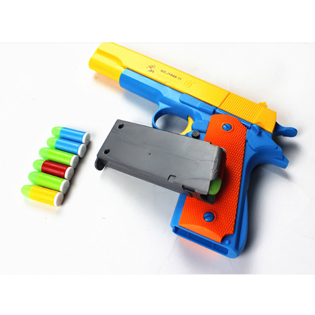 New Plastic Toy Pistol Classic Mauser m1911 Toy Gun Kids Dart Gun With