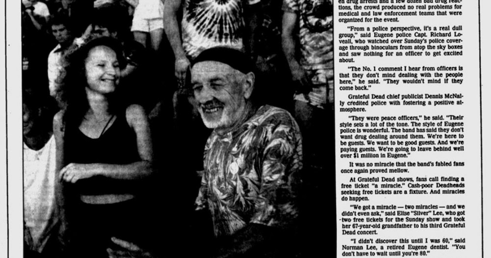 Rock & Roll Newspaper Press History The Grateful Dead The Eugene