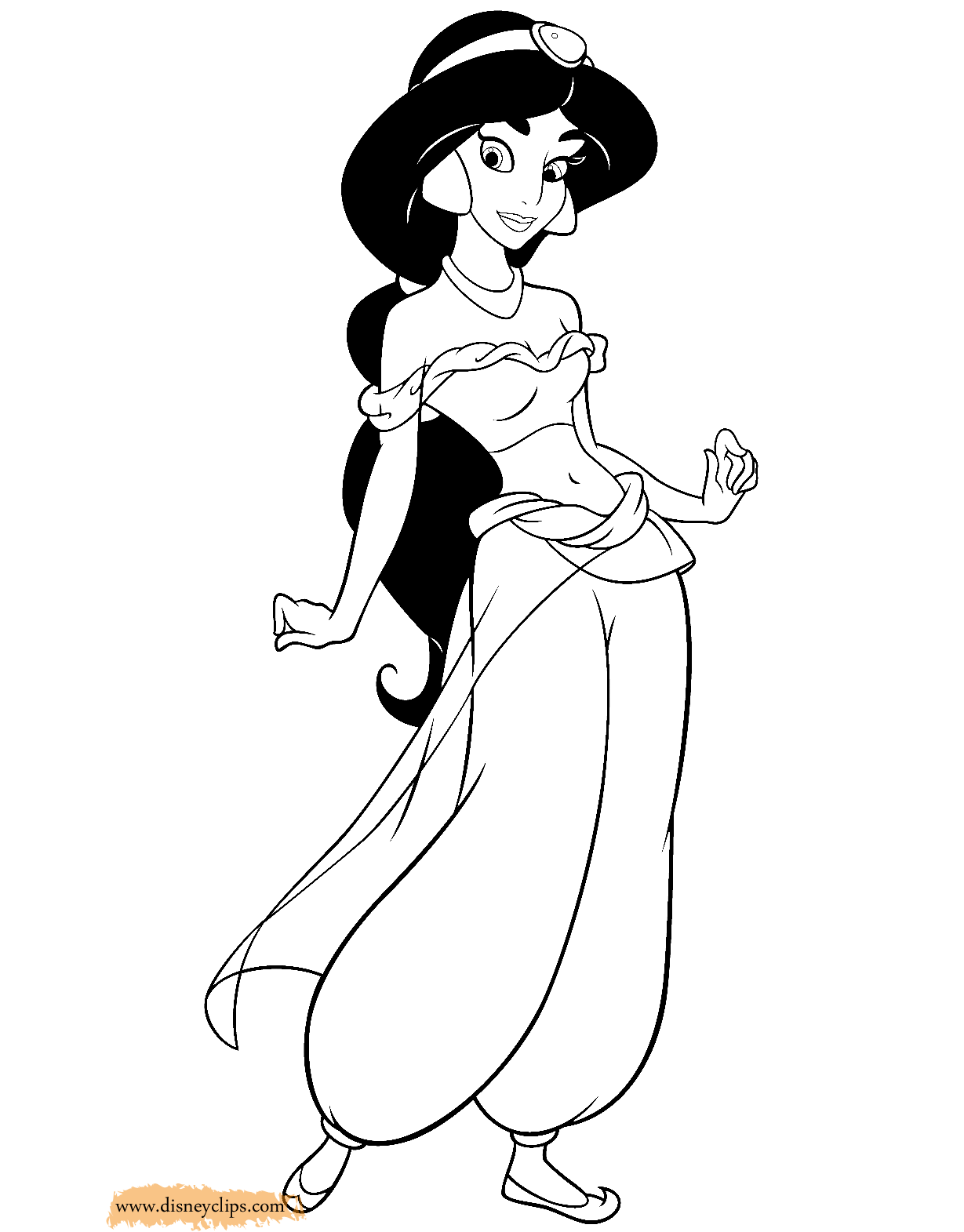 Download Jasmin - Free Colouring Pages