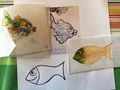 Design Sketches for Happy Fish by Karen Williams