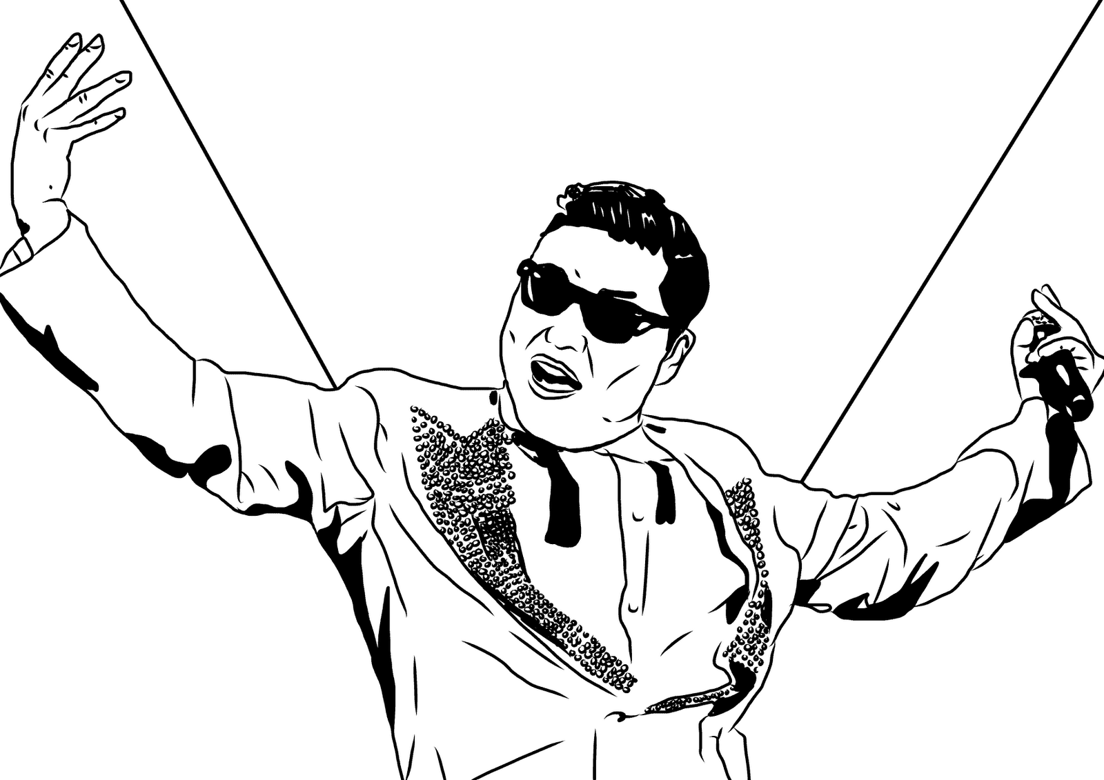 gangnam style coloring pages - photo #5