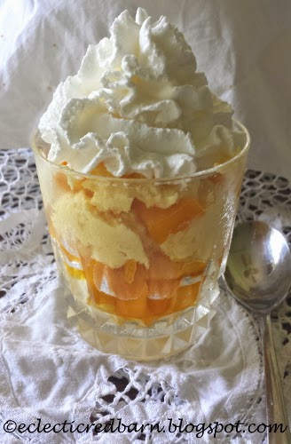 Eclectic Red Barn: Mango Cheesecake parfait