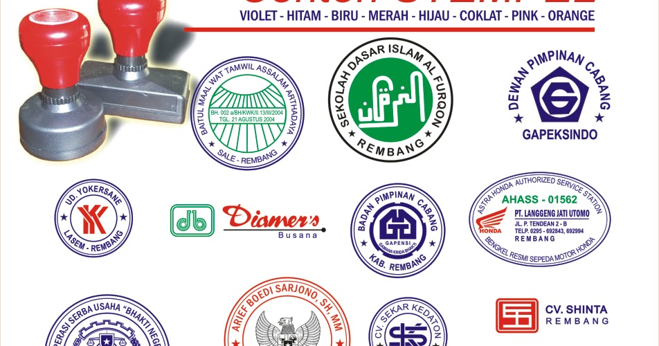Tren Gaya 23+ Contoh Stempel Warna
