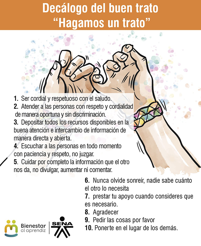 Centro Minero Ambiental Decálogo del buen trato. Centro Minero Ambiental Decálogo del buen trato.