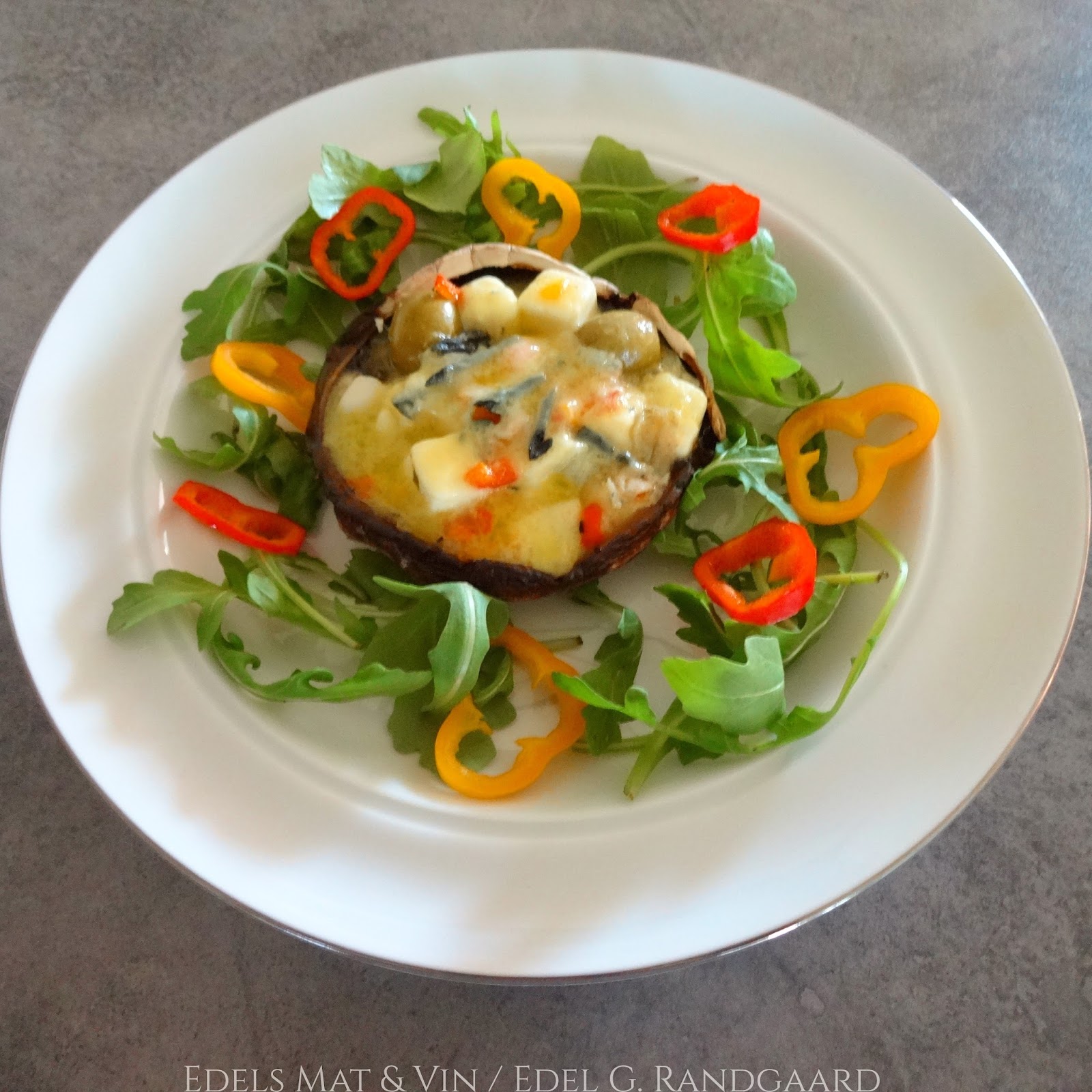 Edels Mat & Vin Ovnsbakt Portobello med ost 🍄