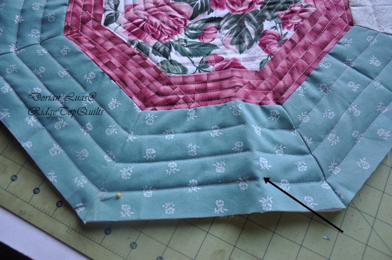 The Quilt and Needle Blog Octagonal table topper, part 2