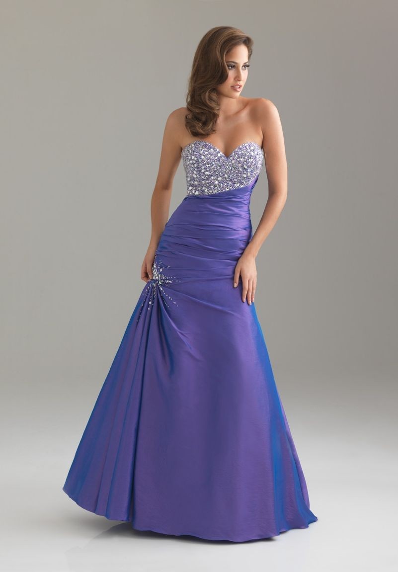 Wedding Reception Dresses: Gorgeous Purple Wedding Reception Dress For ...